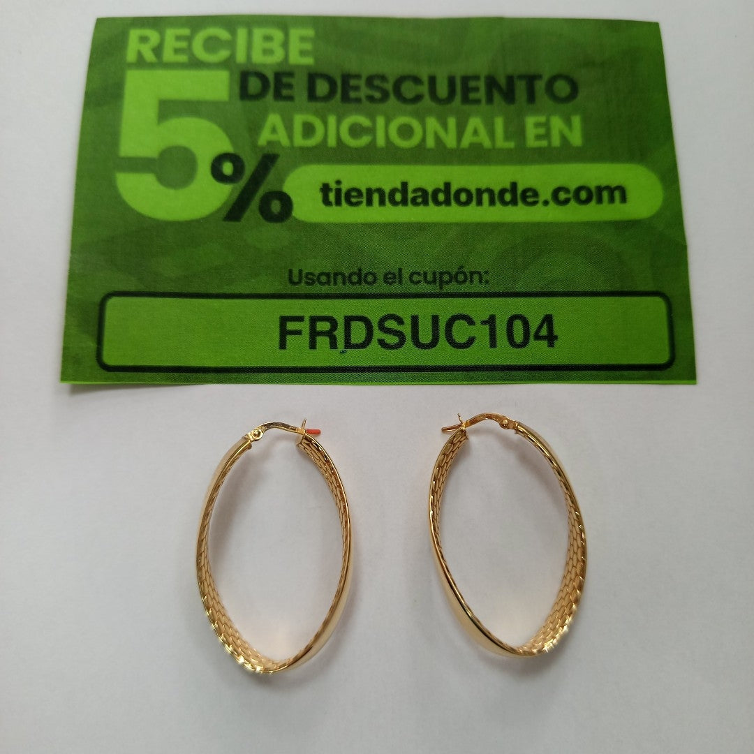 ARRACADAS PAR ORO 14 K 4,60 GRMS (SEMINUEVO)