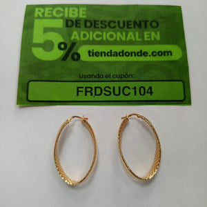 ARRACADAS PAR ORO 14 K 4,60 GRMS (SEMINUEVO)