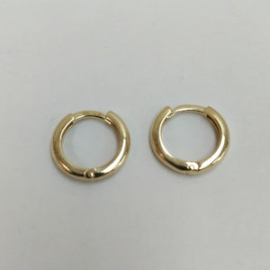 ARETES ARRACADAS LISAS 10K 1.2 GR (NUEVO)