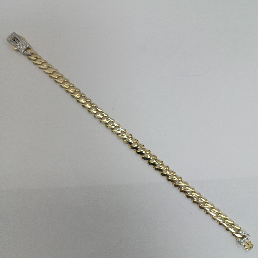 PULSERA MONACO ORO 10K 7.3 (NUEVO)