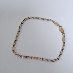 PULSERA ORO COMBINADO 14 K 3,00 GRMS (SEMINUEVO)