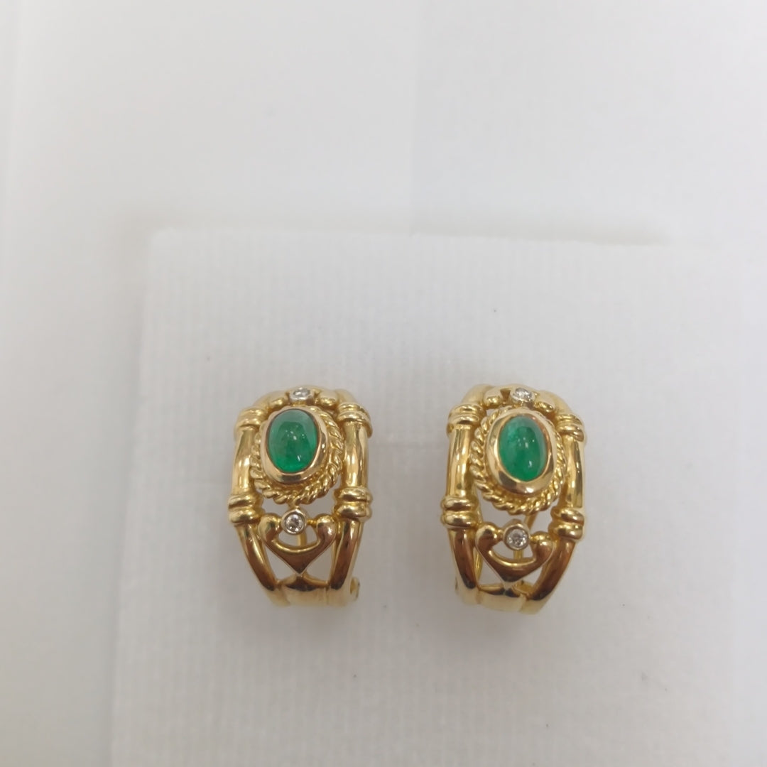ARETES PAR ORO 14 K 7 GRMS (SEMINUEVO)