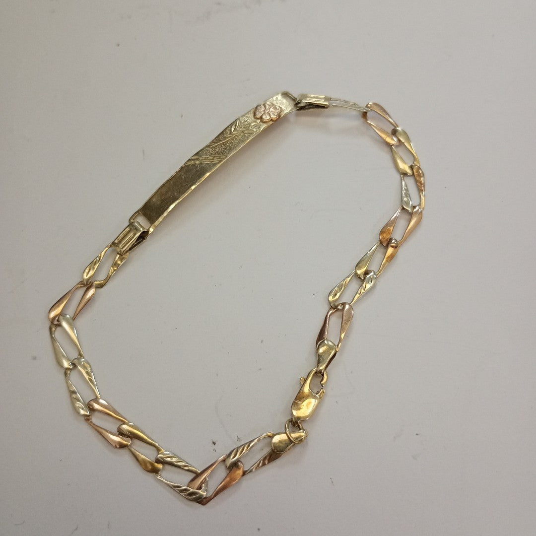 ESCLAVA ORO COMBINADO 14 K 3,40 GRMS (SEMINUEVO)