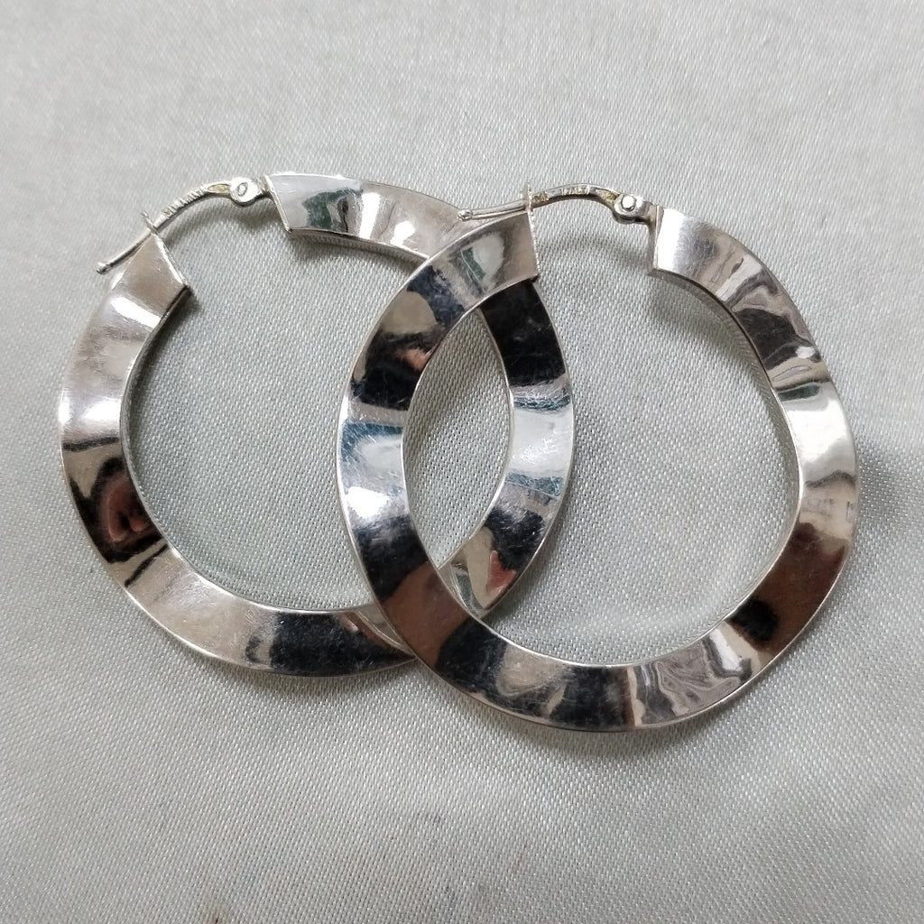 ARRACADAS PAR ORO, ORO BLANCO 14 K 6.1 GRMS (SEMINUEVO)
