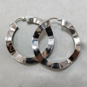 ARRACADAS PAR ORO, ORO BLANCO 14 K 6.1 GRMS (SEMINUEVO)