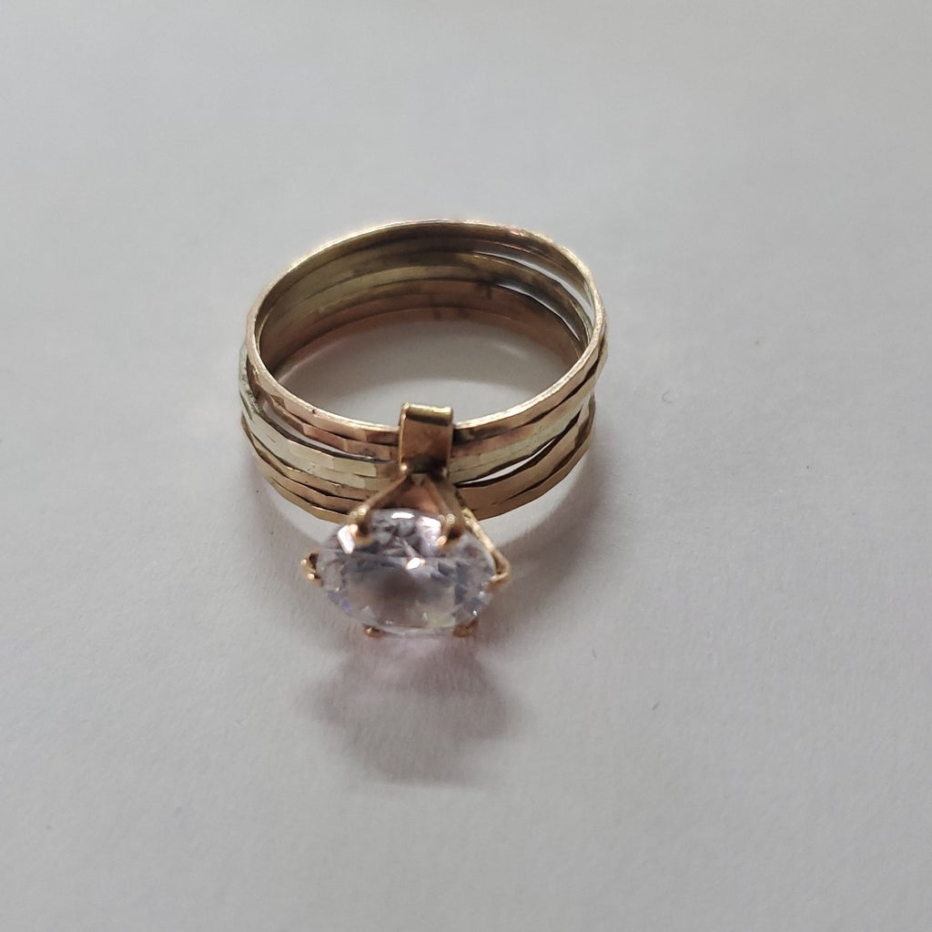 ANILLITO ORO COMBINADO 10 K 3,40 GRMS (SEMINUEVO)