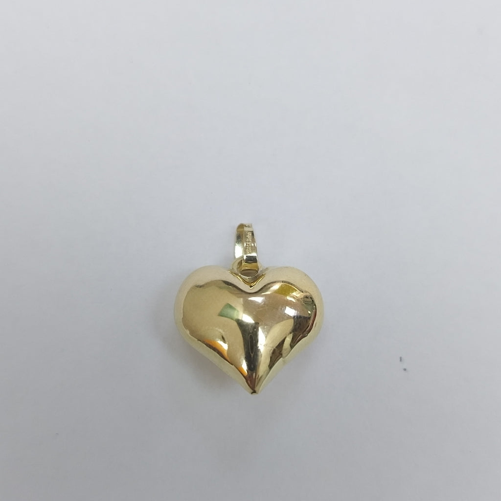 DIJE TEJIDO CORAZON LISO 14K 1 GR (NUEVO)