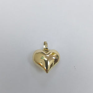 DIJE TEJIDO CORAZON LISO 14K 1 GR (NUEVO)