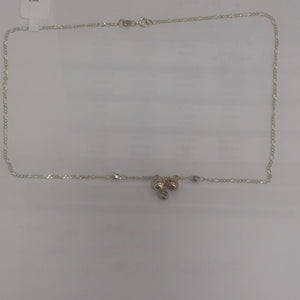 CADENA GARGANTILLA 3X1 CON ESFERAS COMBINADAS 14K 45 CM 3.1 GR (NUEVO)
