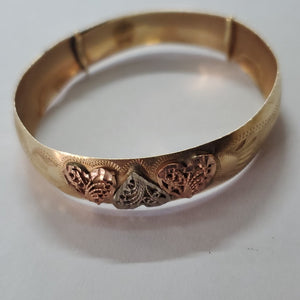 PULSERA RIGIDA ORO 14 K 11 GRMS (SEMINUEVO)