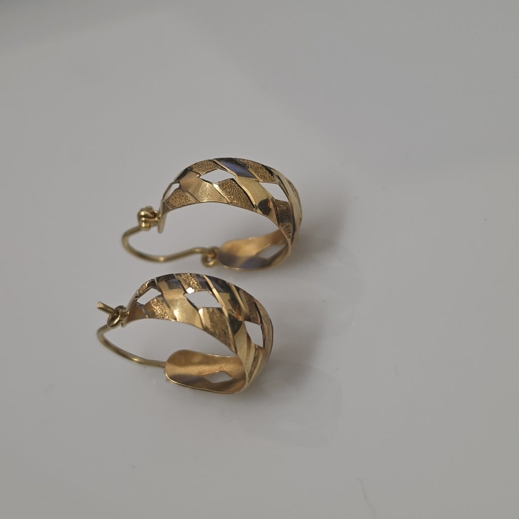 ARRACADAS PAR ORO 14 K 2.4 GRMS (SEMINUEVO)