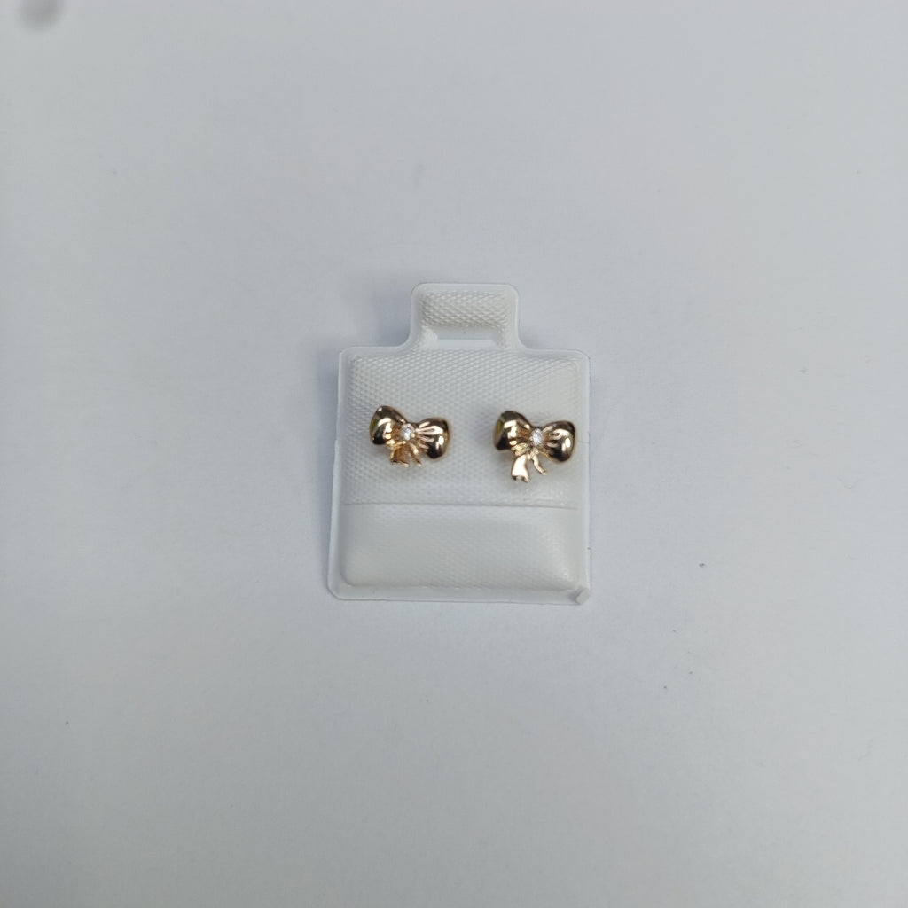 BROQUELES BROQUEL FIG MOÑO C CIRCONIA 14K 0.2441 GR (NUEVO)