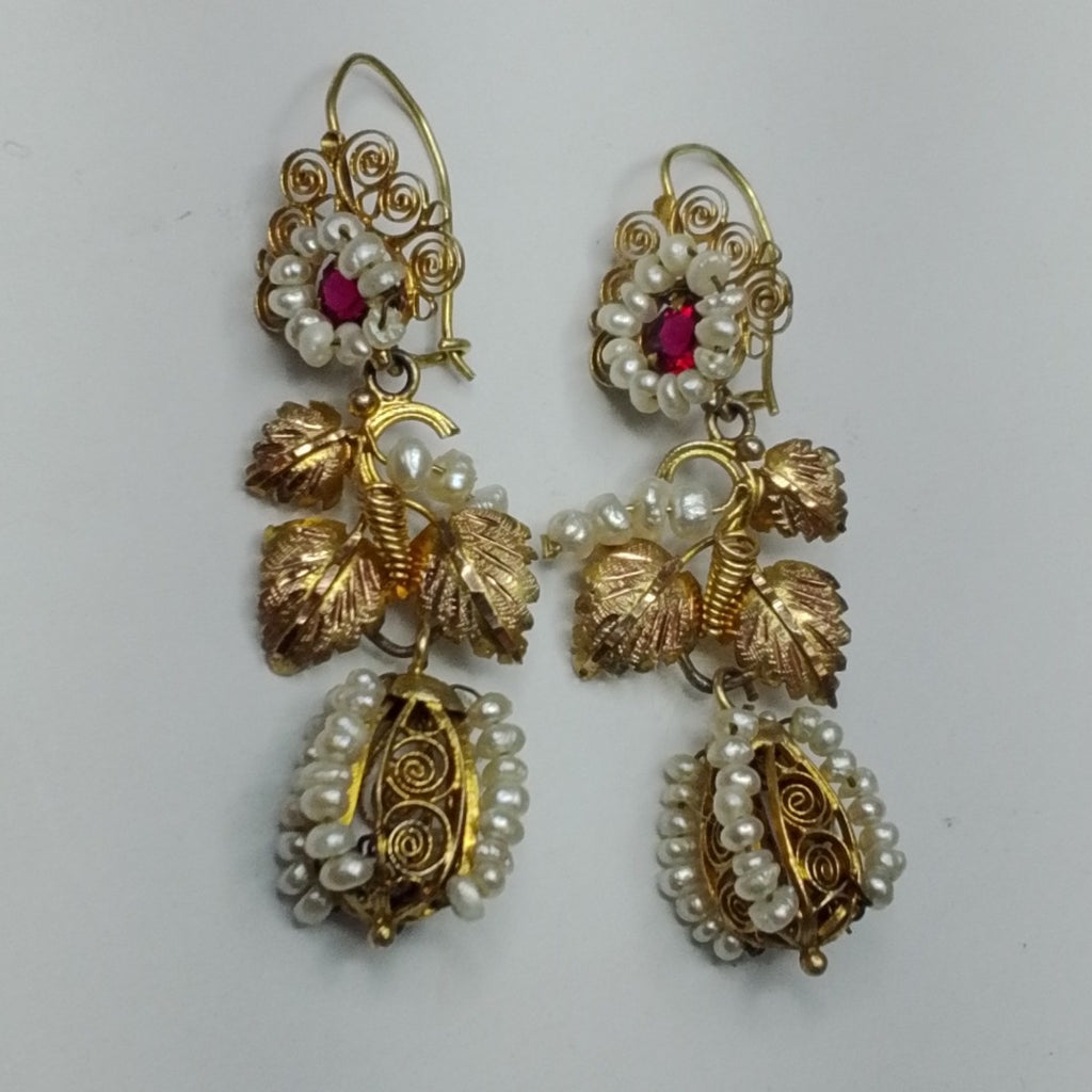 ARETES PAR ORO 8 K 9,70 GRMS (SEMINUEVO)