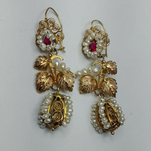 ARETES PAR ORO 8 K 9,70 GRMS (SEMINUEVO)