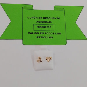 BROQUELES BROQUEL FIG MOÑO C CIRCONIA 14K 0.2441 GR (NUEVO)