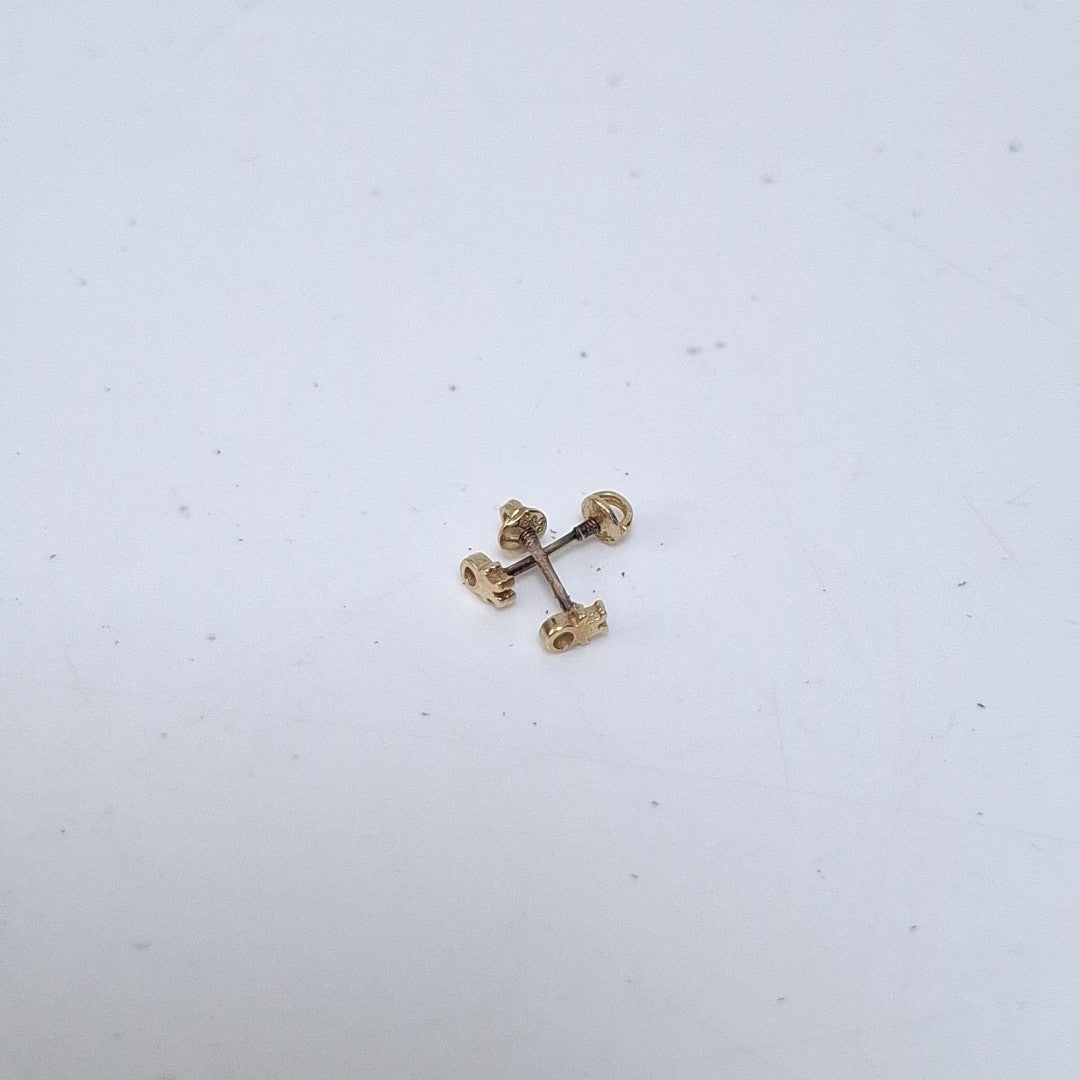 BROQUELES PAR ORO 14 K 0,40 GRMS (SEMINUEVO)