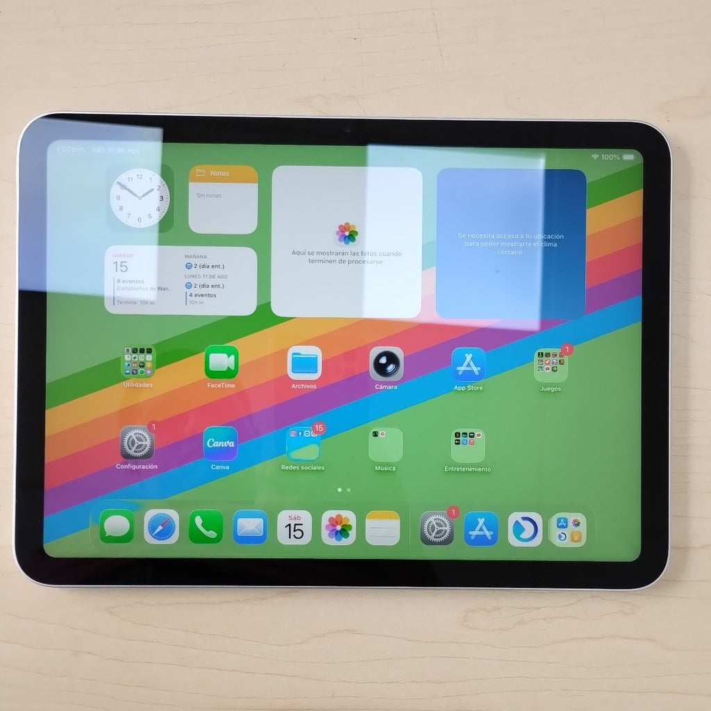 TABLETA APPLE IPAD A16 A3354 (2025) 128 GB 6 GB RAM (SEMINUEVO)
