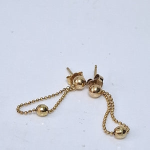 ARETES PAR ORO 14 K 1,10 GRMS (SEMINUEVO)