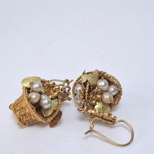 ARETES PAR ORO 8 K 10,40 GRMS (SEMINUEVO)