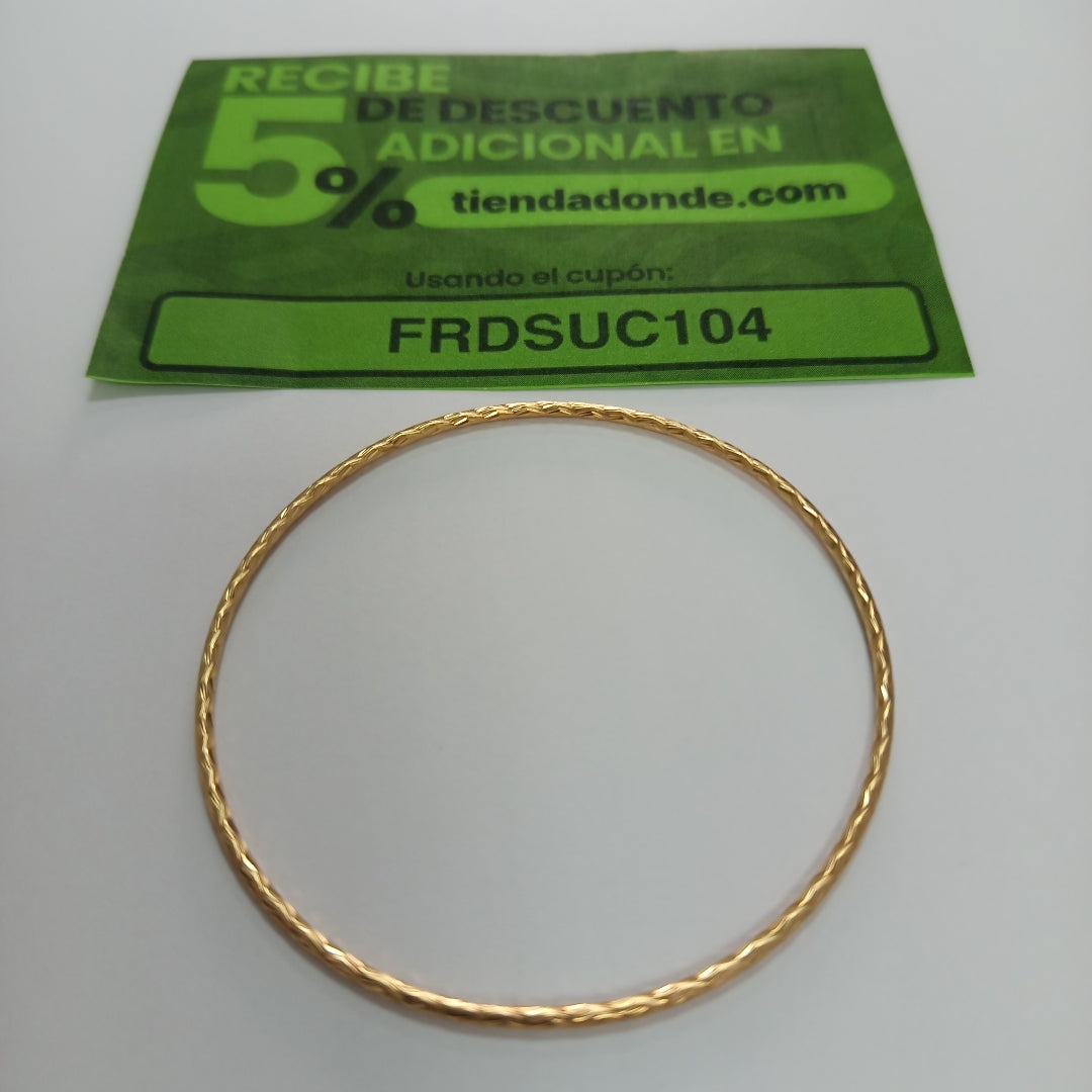 PULSERA RIGIDA ORO 14 K 4,00 GRMS (SEMINUEVO)