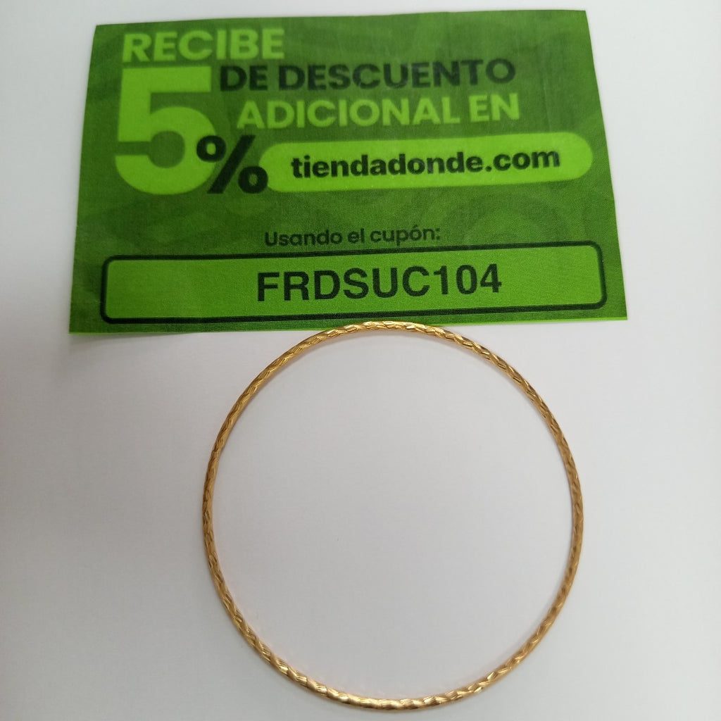 PULSERA RIGIDA ORO 14 K 4,10 GRMS (SEMINUEVO)