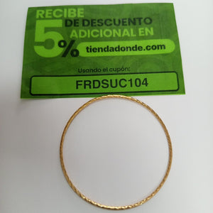 PULSERA RIGIDA ORO 14 K 4,10 GRMS (SEMINUEVO)