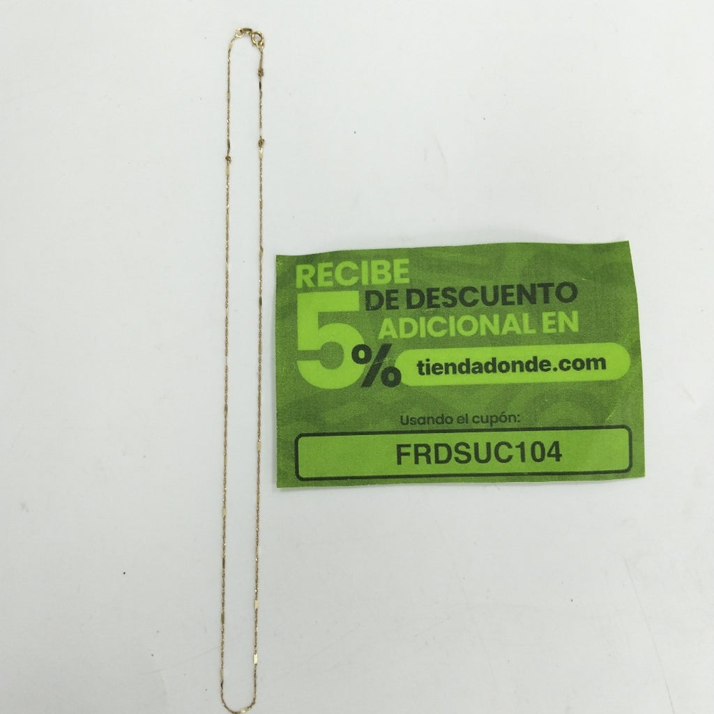 CADENA ORO 14 K 0,90 GRMS (SEMINUEVO)