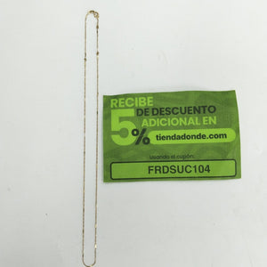 CADENA ORO 14 K 0,90 GRMS (SEMINUEVO)