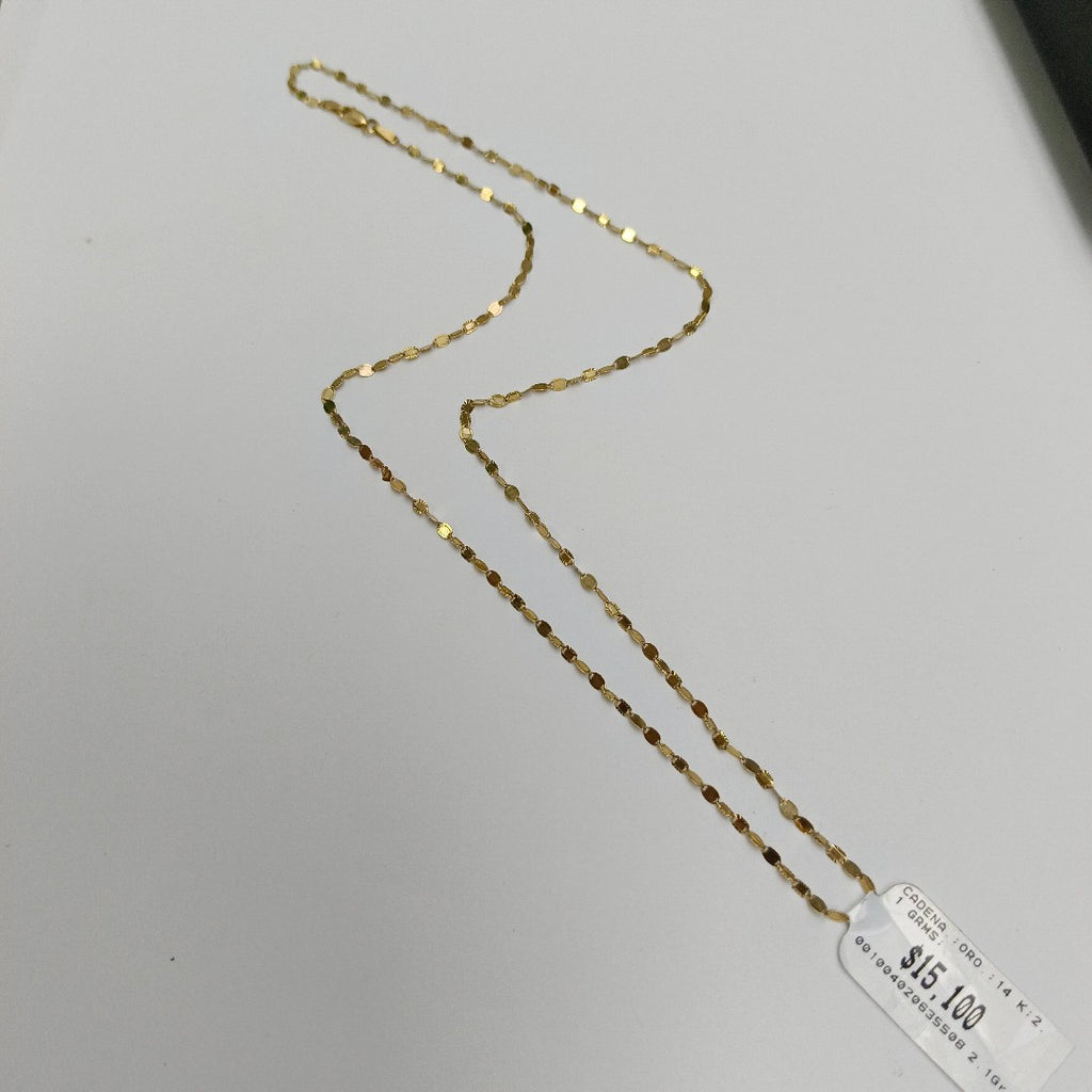 CADENA ORO 14 K 2.1 GRMS (SEMINUEVO)