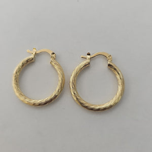 ARETES TEJIDO ARRACADAS ASTRIADAS 14K 3 GR (NUEVO)