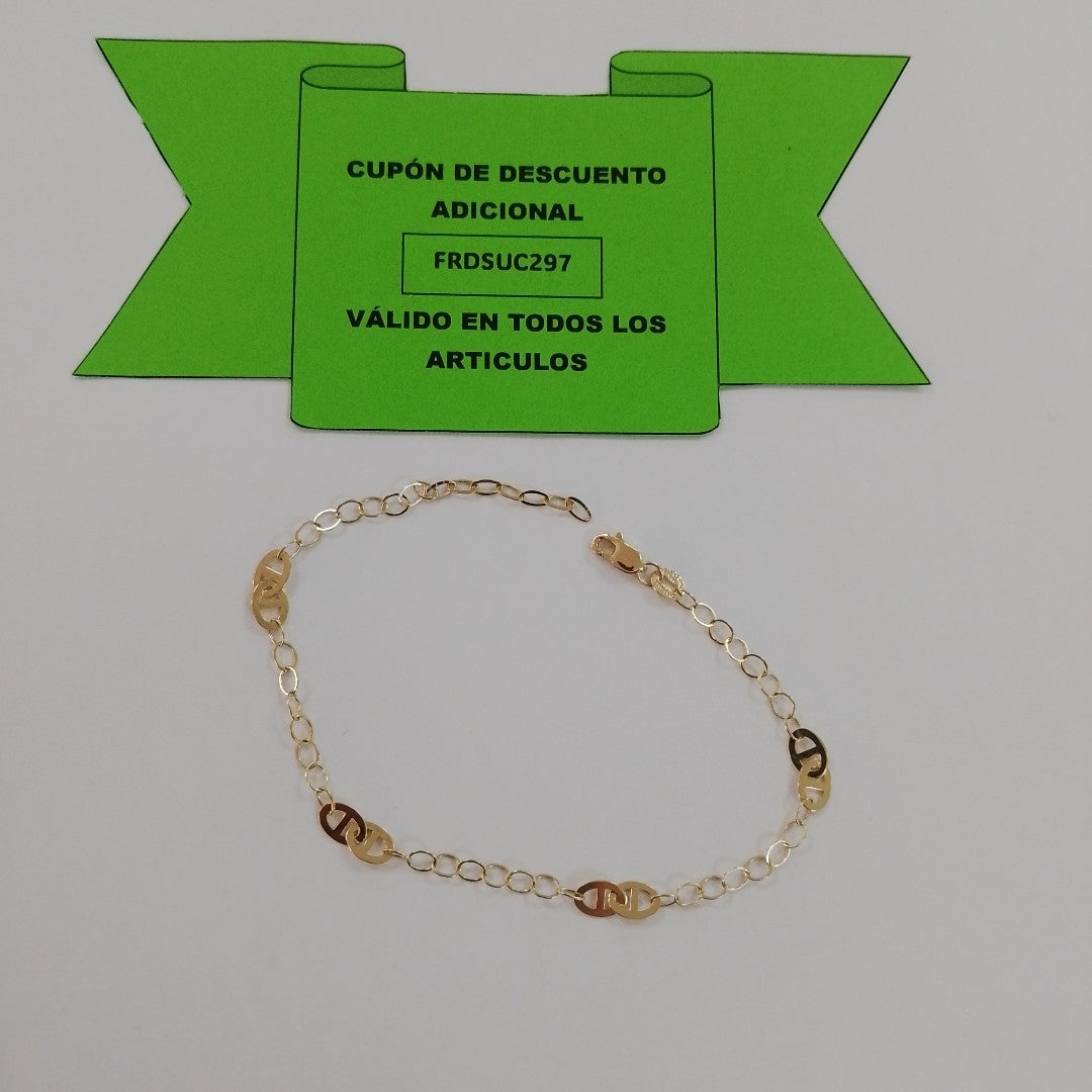 PULSERA ESPECIAL 14K 21 CM 1.8 GR (NUEVO)