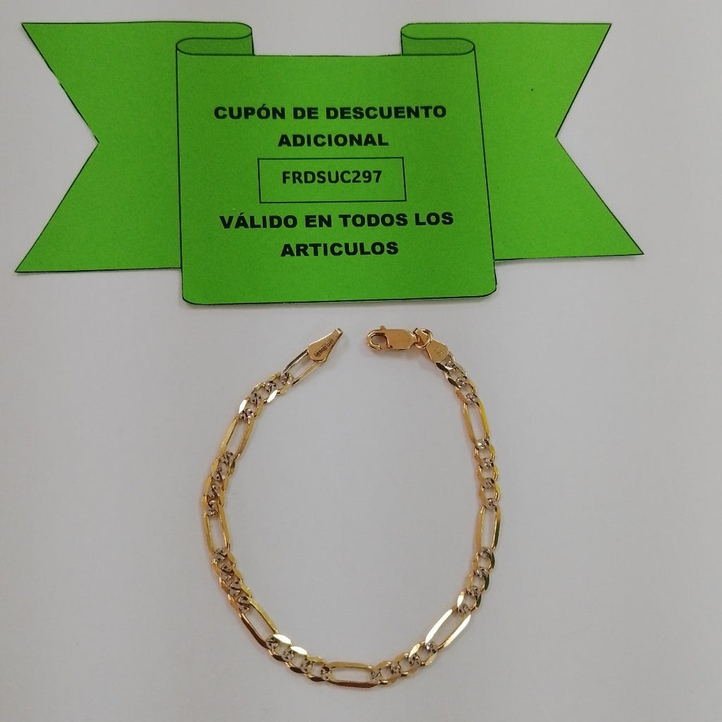 PULSERA 3X1 14K 18 CM 3.9 GR (NUEVO)