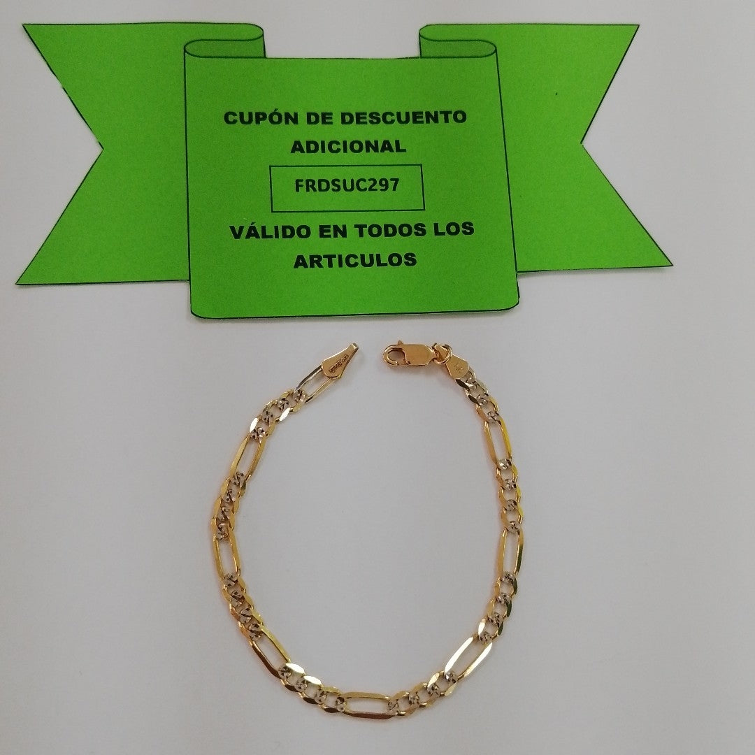 PULSERA 3X1 14K 18 CM 3.9 GR (NUEVO)