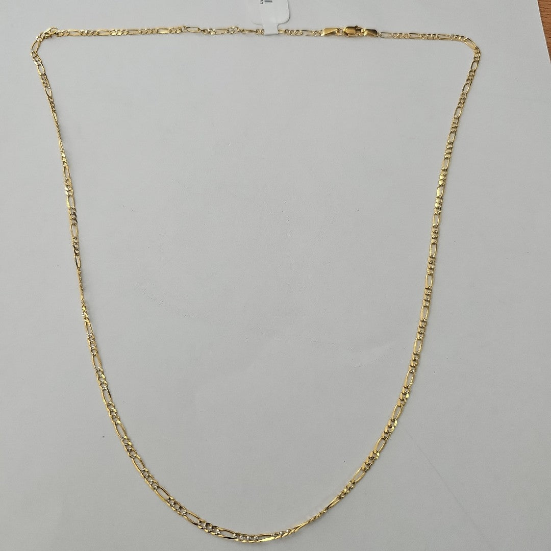 CADENA 3X1 DIAMANTADA 14K 55 CM 4.8 GR (NUEVO)