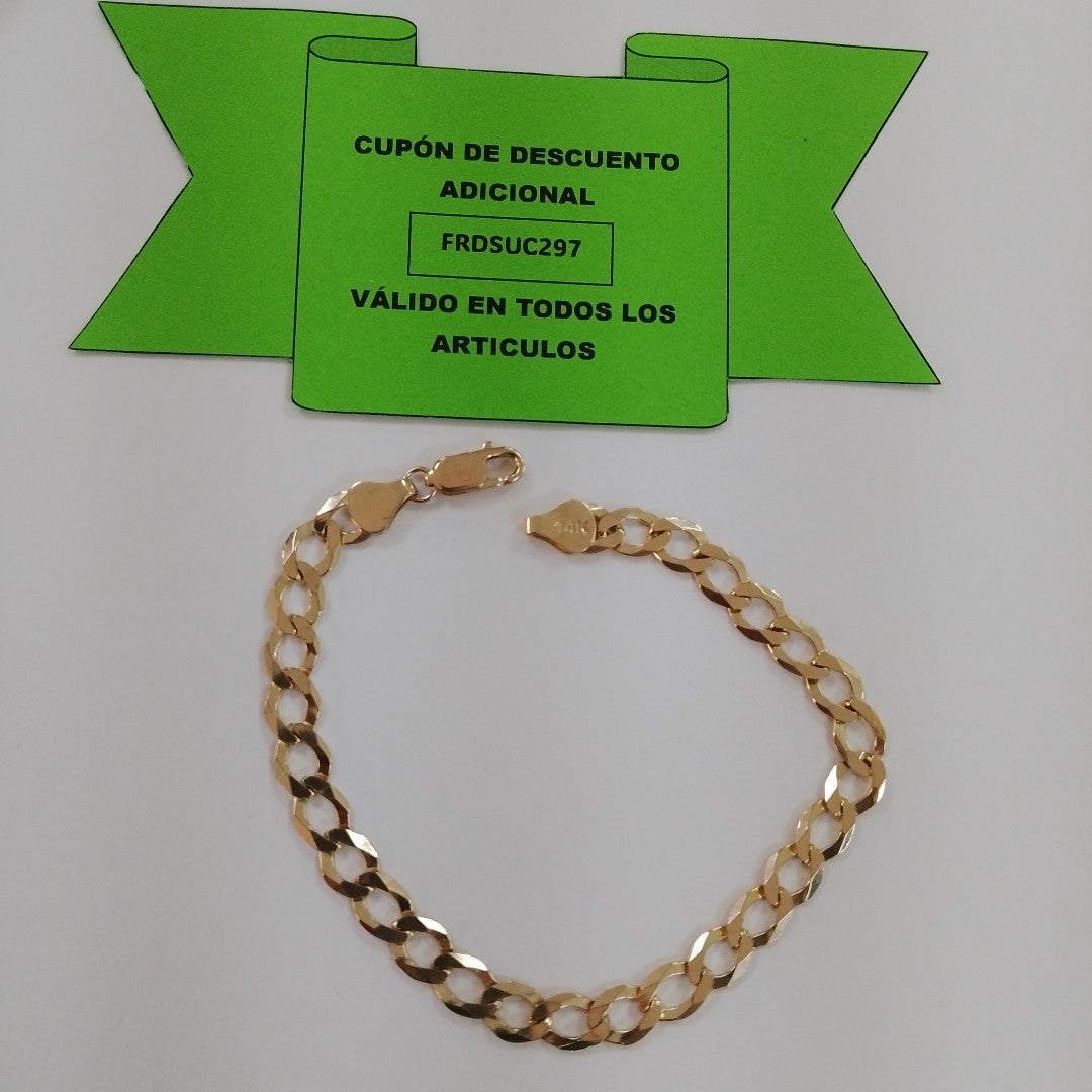 PULSERA BARBADA 14K 21 CM 11 GR (NUEVO)