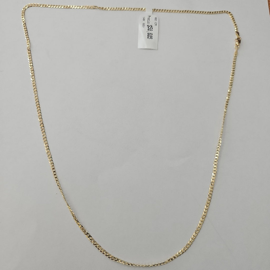 CADENA BARBADA 14K 60 CM 6 GR (NUEVO)