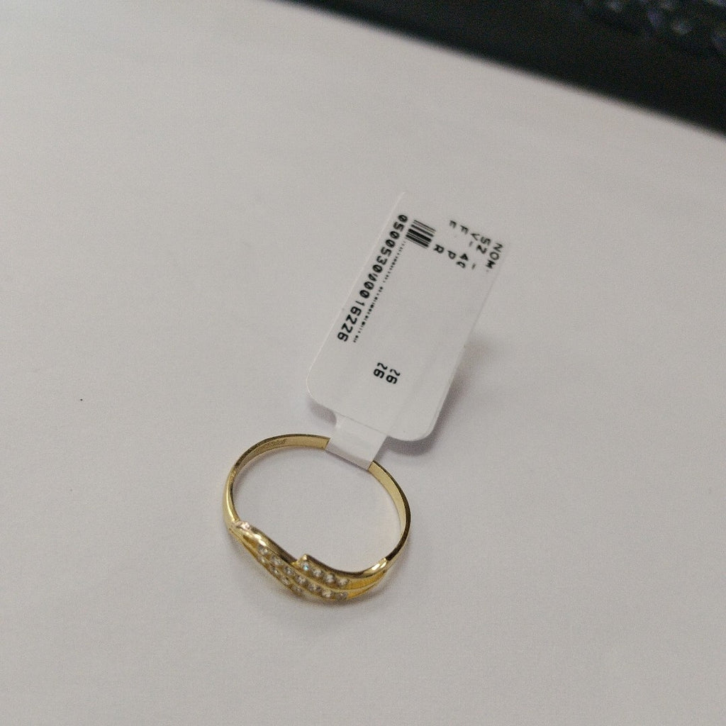 ANILLOS CON CIRCONIAS 14K TALLA 7 0.8 GR (NUEVO)