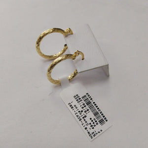 ARETES ARRACADAS LABRADAS 14K 2.1 GR (NUEVO)