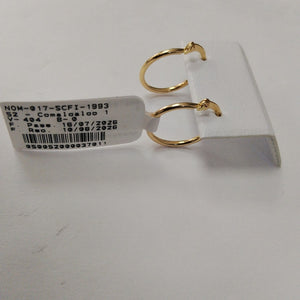 ARETES ARRACADAS 14K 1.1 GR (NUEVO)