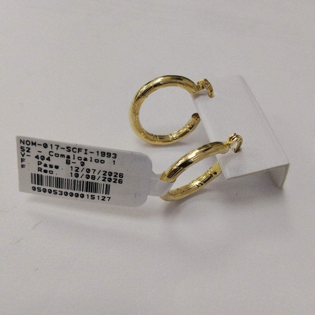 ARETES ARRACADAS 14K 2.6 GR (NUEVO)
