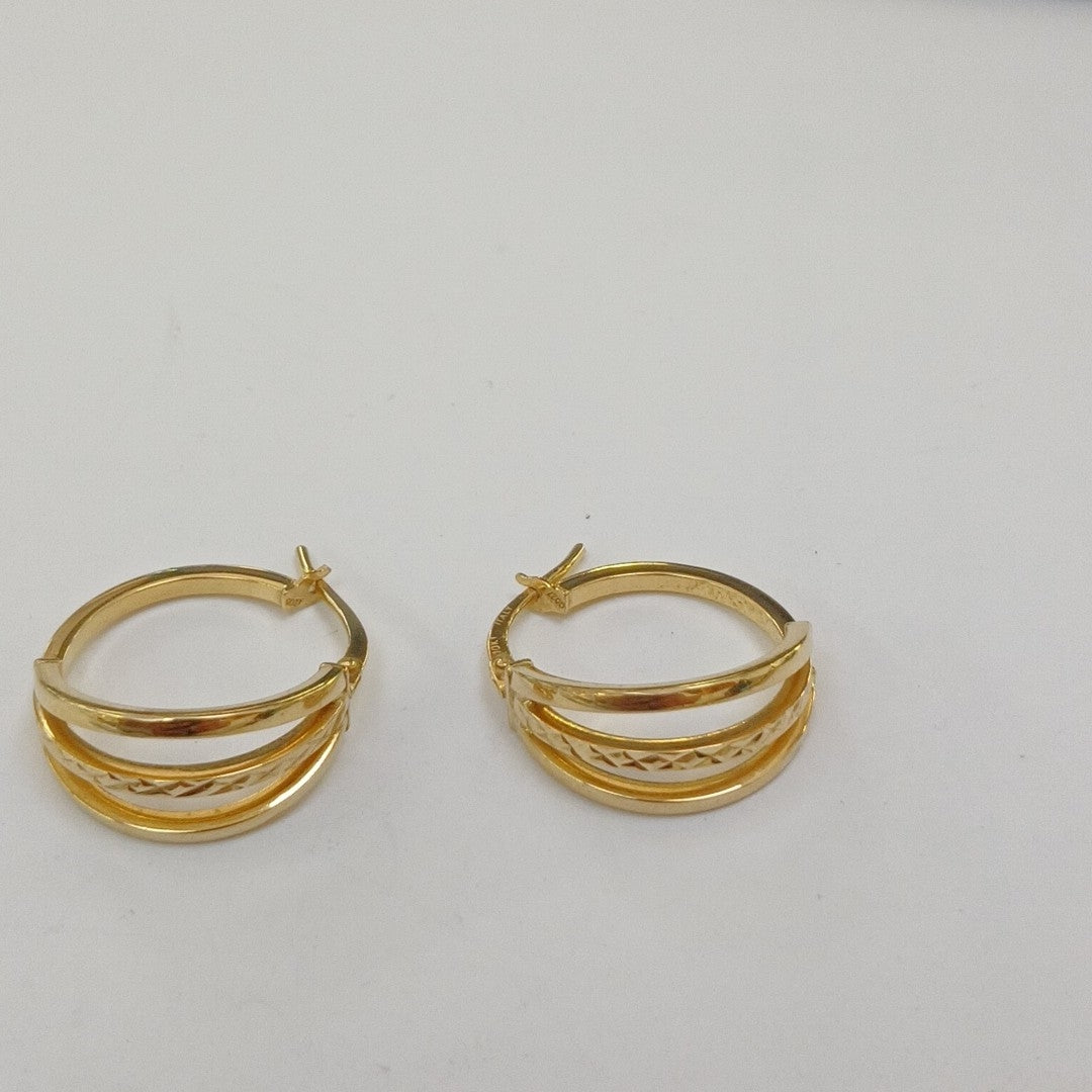 ARRACADAS PAR ORO 10 K 1.9 GRMS (SEMINUEVO)