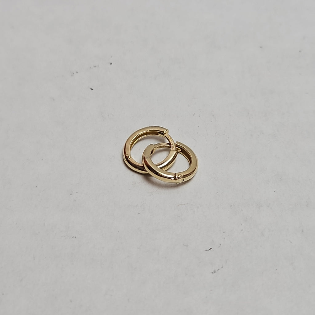 ARETES ARRACADAS LISAS 10K 1.1 GR (NUEVO)