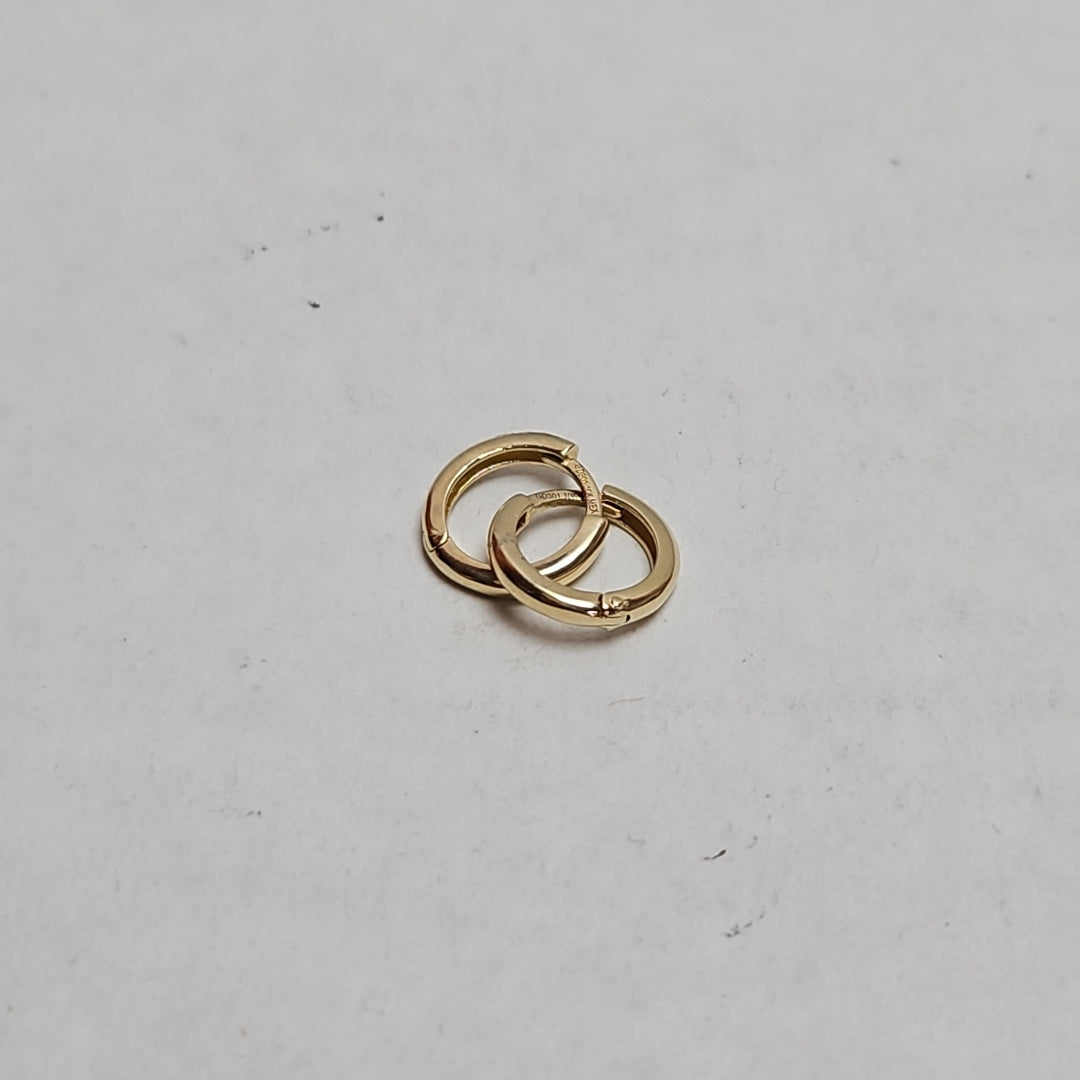 ARETES ARRACADAS LISAS 10K 1.1 GR (NUEVO)