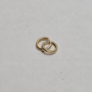 ARETES ARRACADAS LISAS 10K 1.1 GR (NUEVO)