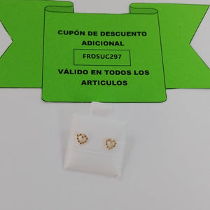 BROQUELES BROQUEL FIG CORAZON 14K 0.23 GR (NUEVO)