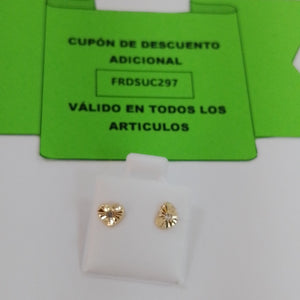 BROQUELES BROQUEL FIG CORAZON C CIRCONIA 14K 0.2603 GR (NUEVO)