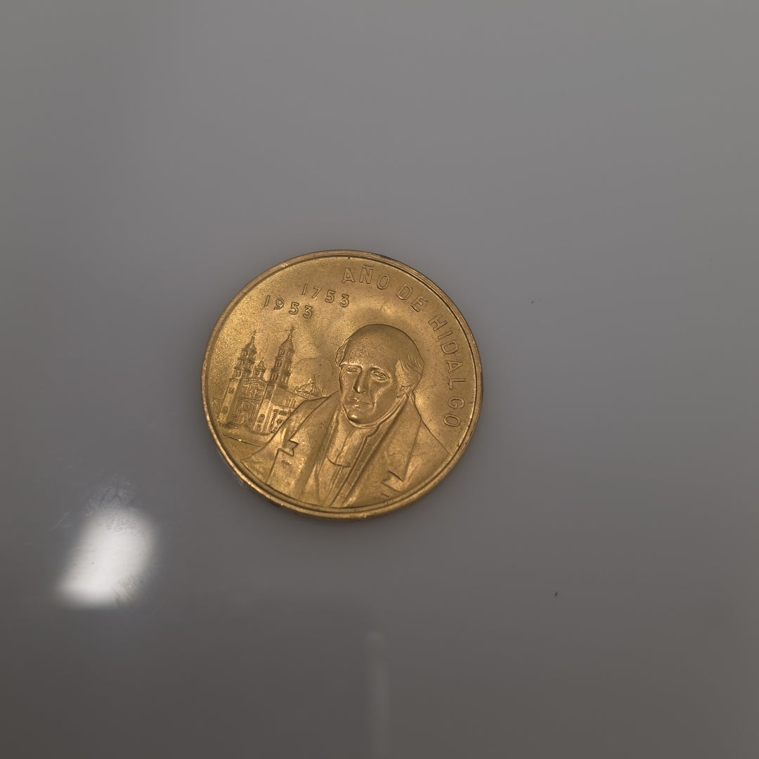 MEDALLA CONMEMORATIVA ORO 21 K 16.6 GRMS (SEMINUEVO)