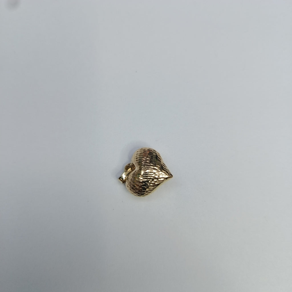 DIJE TEJIDO CORAZON LABRADO 14K 0.9 GR (NUEVO)