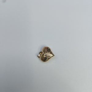 DIJE TEJIDO CORAZON LABRADO 14K 0.9 GR (NUEVO)