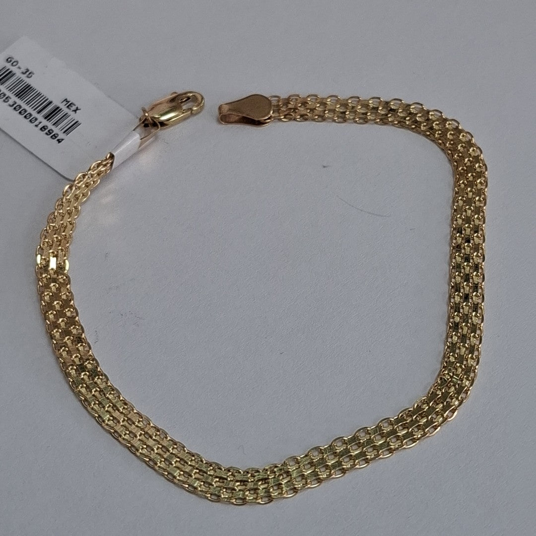 PULSERA ESPECIAL 14K 21 CM 5 GR (NUEVO)